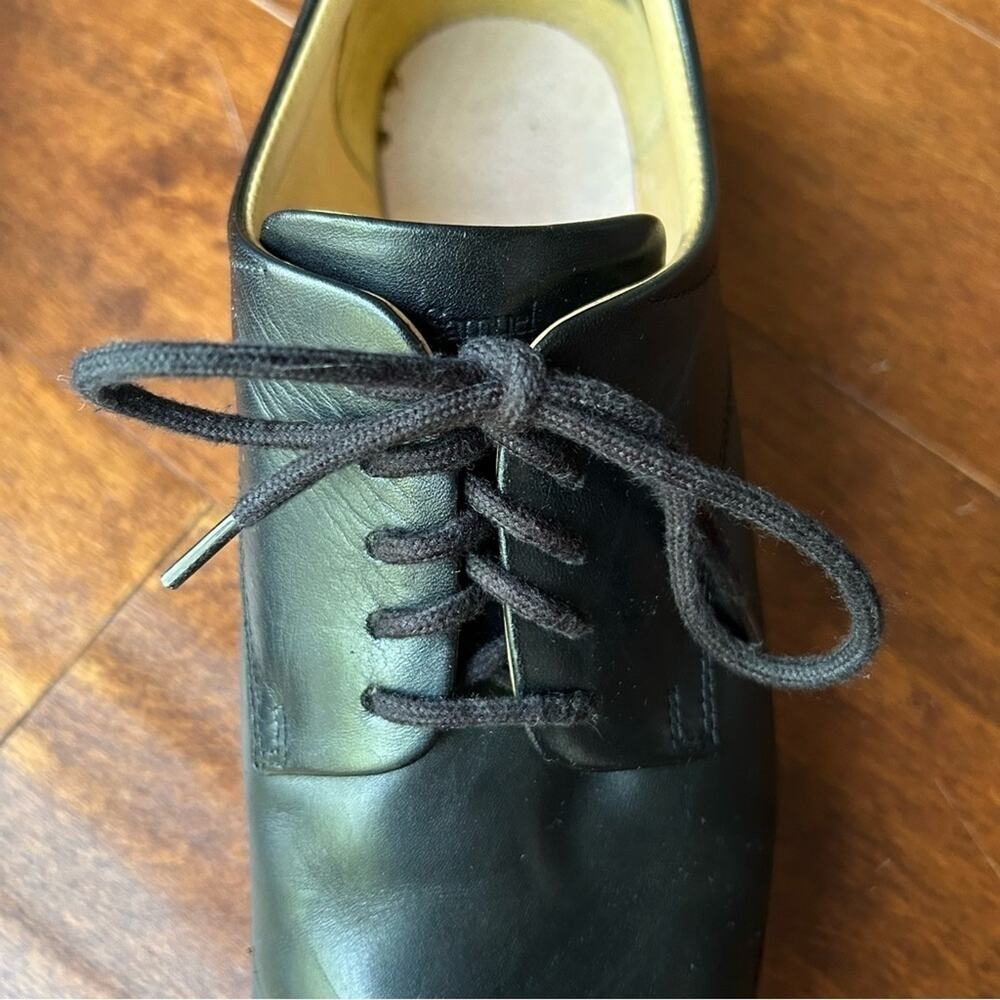 Samuel Hubbard Founder Classic Men’s Oxford Work Shoes, Black Leather, Size 10.5 - Picture 9 of 16